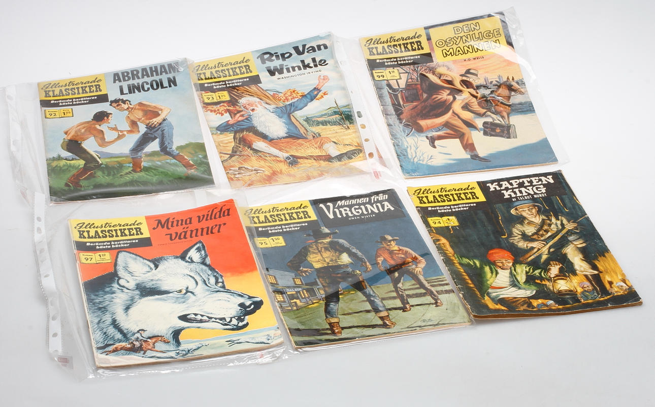 SERIETIDNINGAR, 225 st, Illustrerade klassiker.