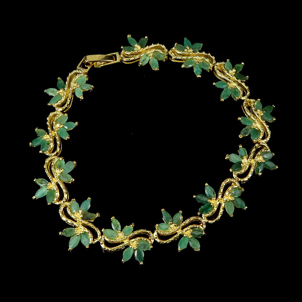 PULSERA DE ESMERALDA TALLA MARQUESA.