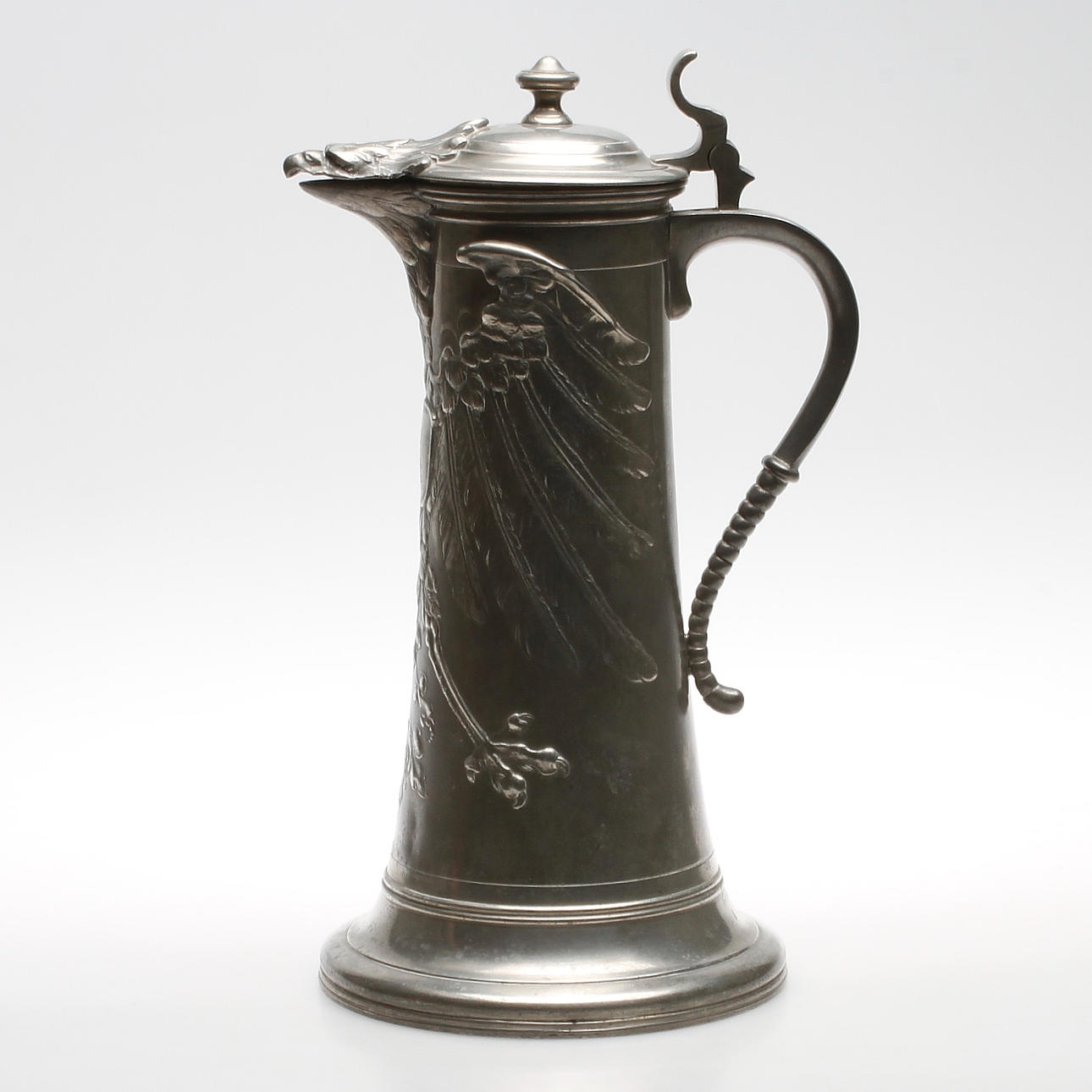 KANNA, tenn, möjligen Hugo Leven, Kayserzinn, Tyskland, 1920/30-tal.