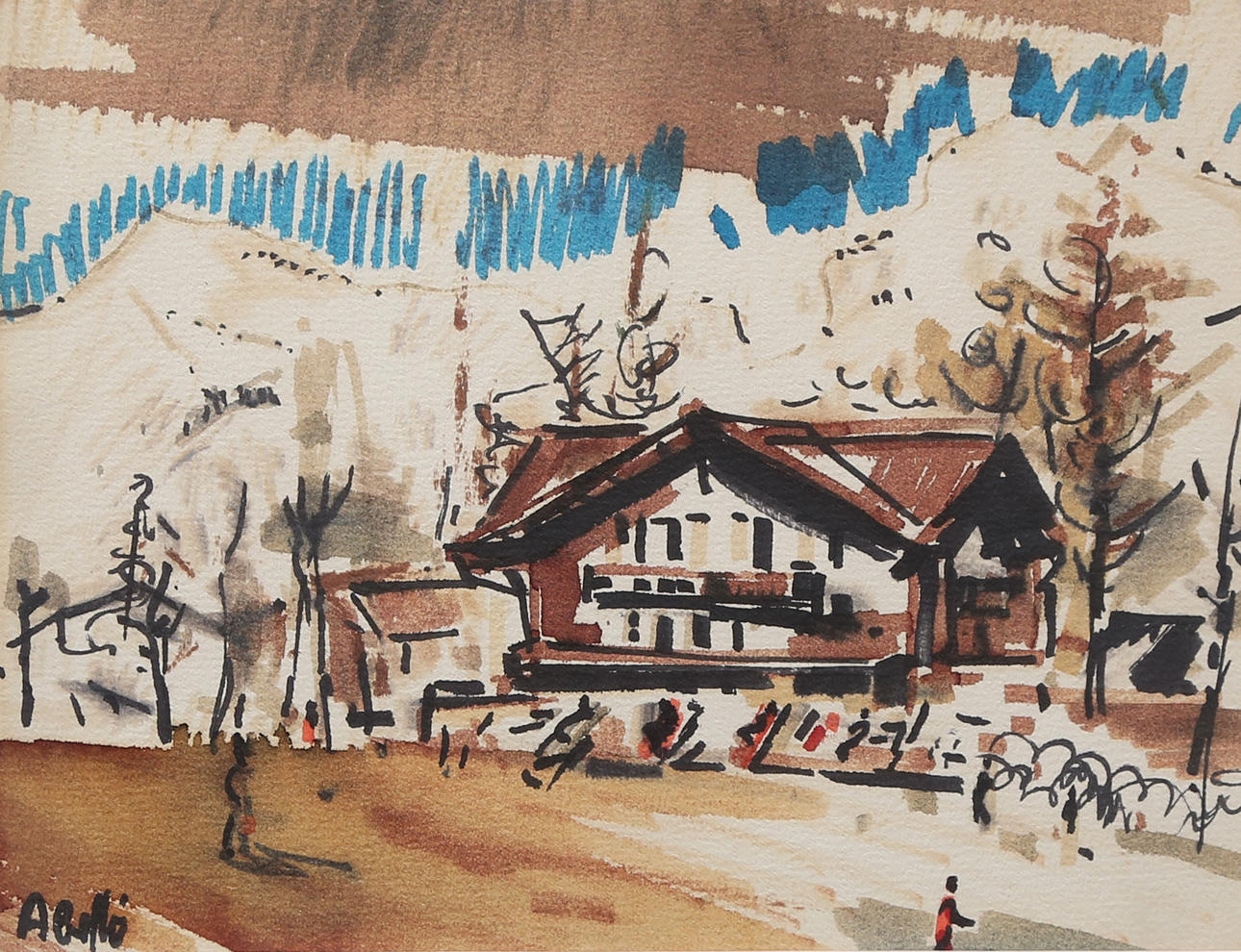 JOAN ABELLÓ. Paisaje.