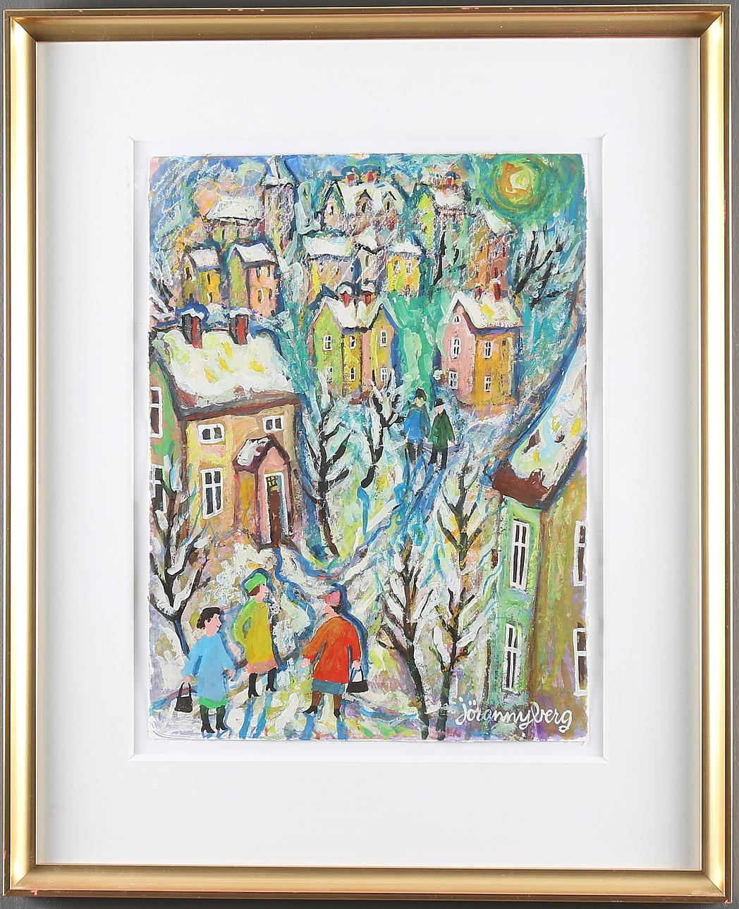 JÖRAN NYBERG. Gouache, signerad.