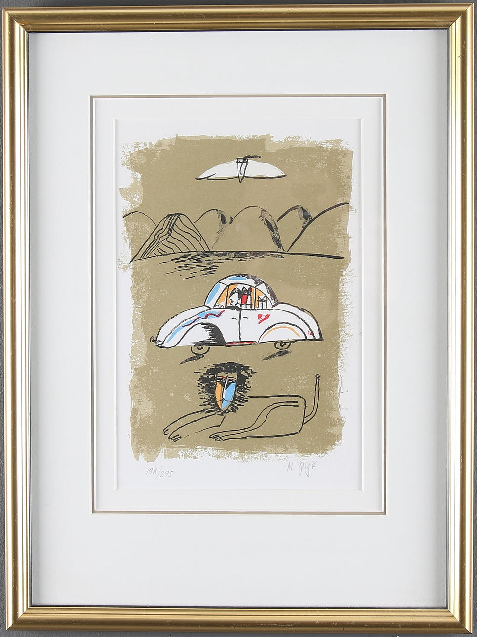 MADELEINE PYK. Litografi, signerad och numrerad 198/295.