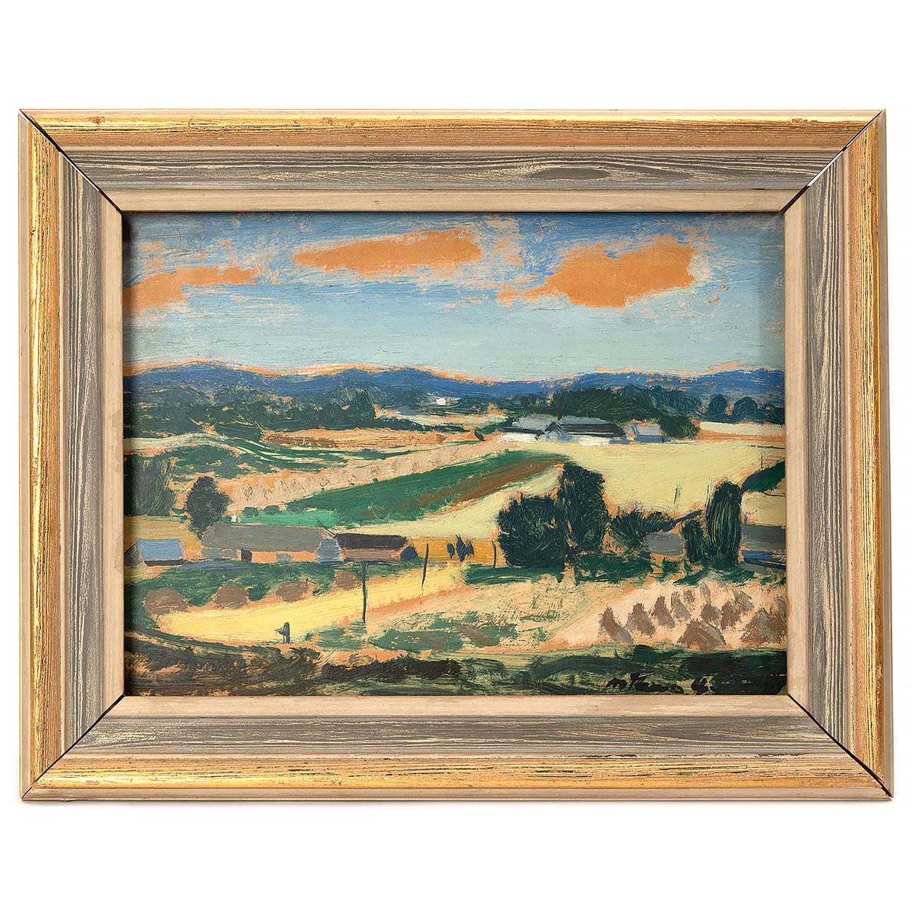 REST MIKKO (1911-1978). Countryside, oil on panel, signed and dated -43.