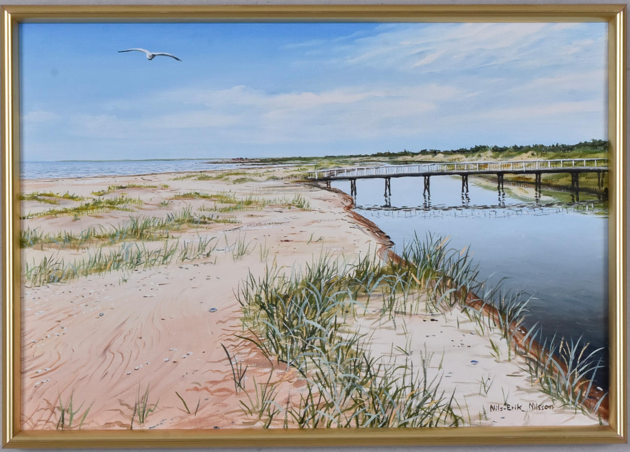 NILS-ERIK NILSSON. Oil on canvas.