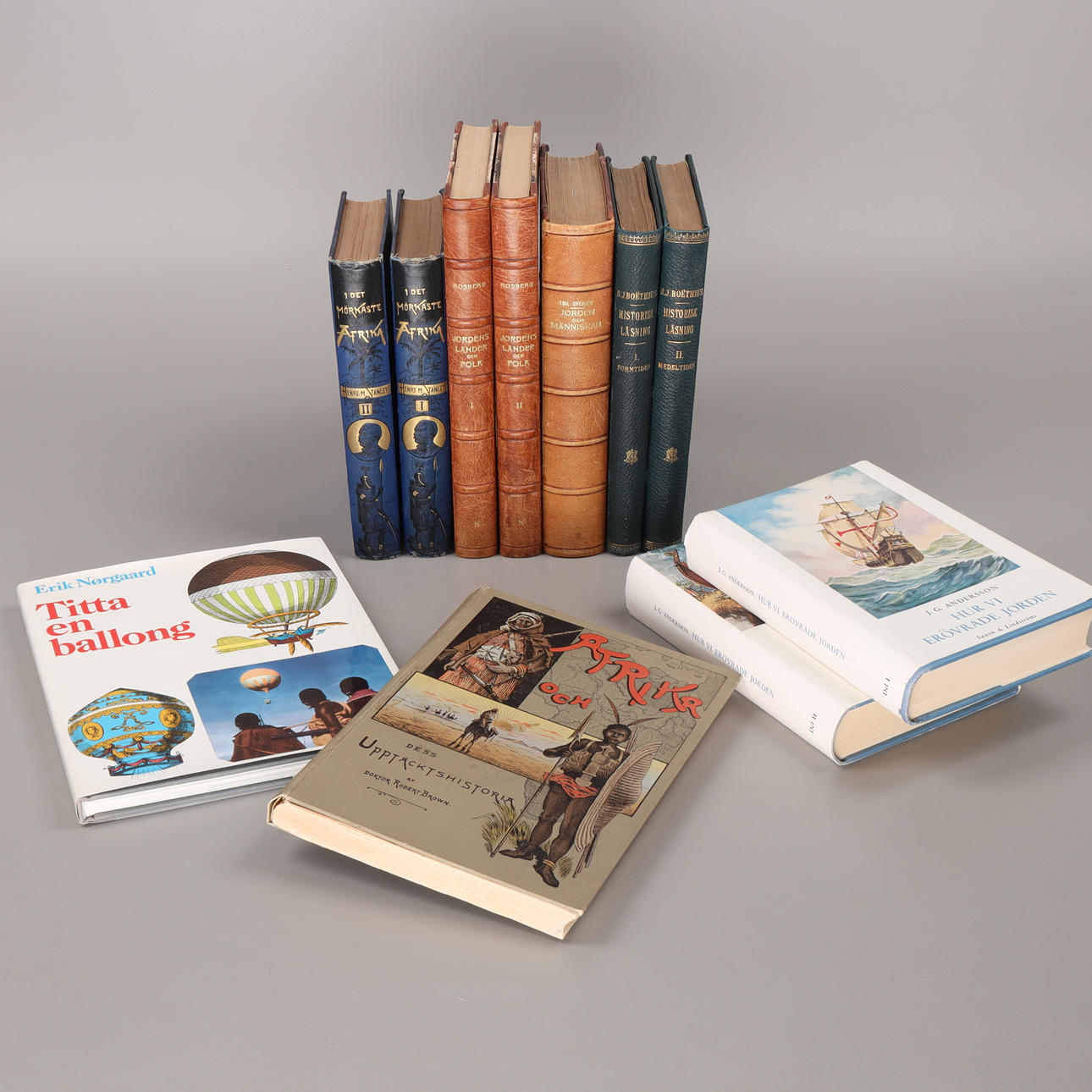 RESESKILDRINGAR mm, 11 st böcker, 1900-tal.