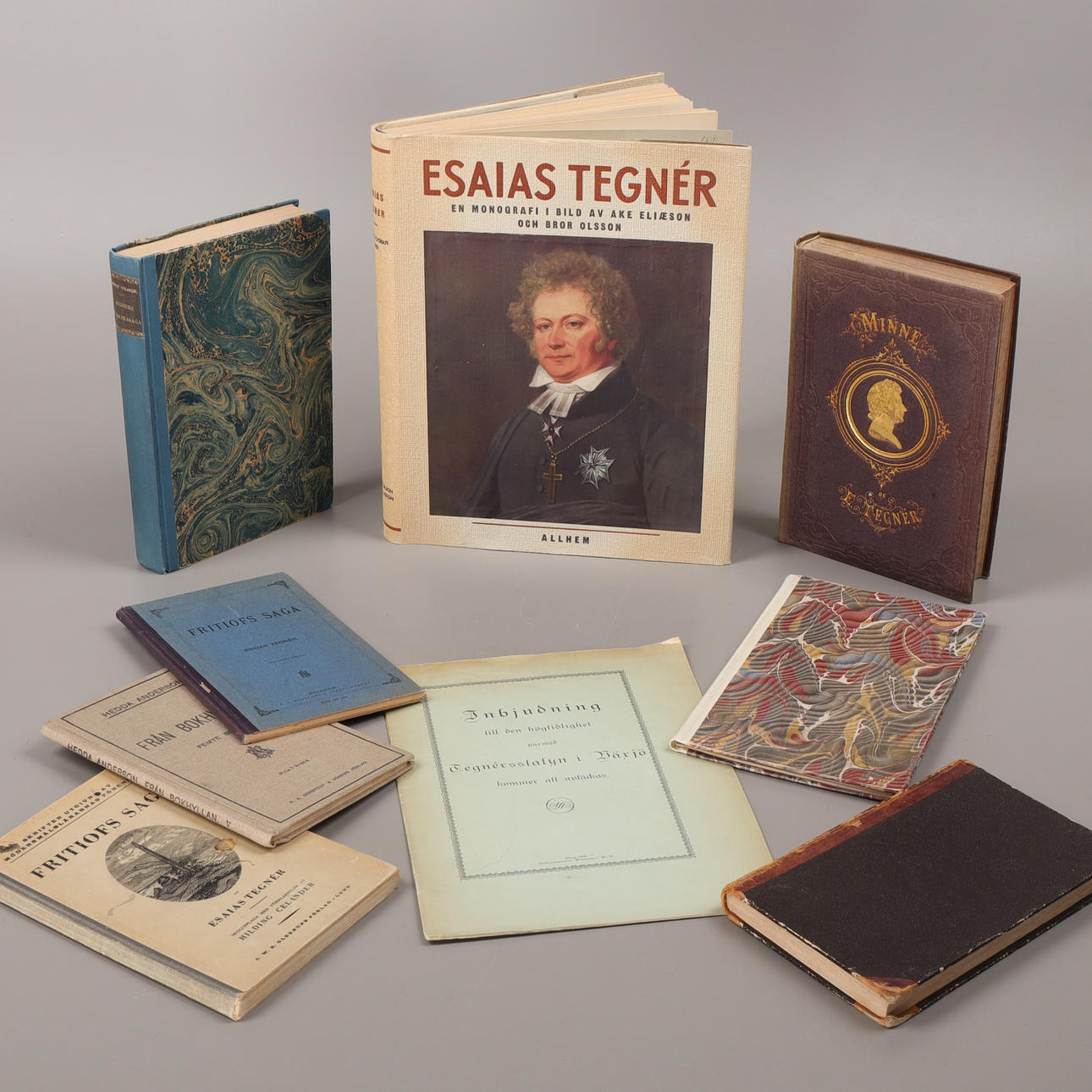 ESAIAS TEGNÉR, 9 Bücher, 20. Jahrhundert.