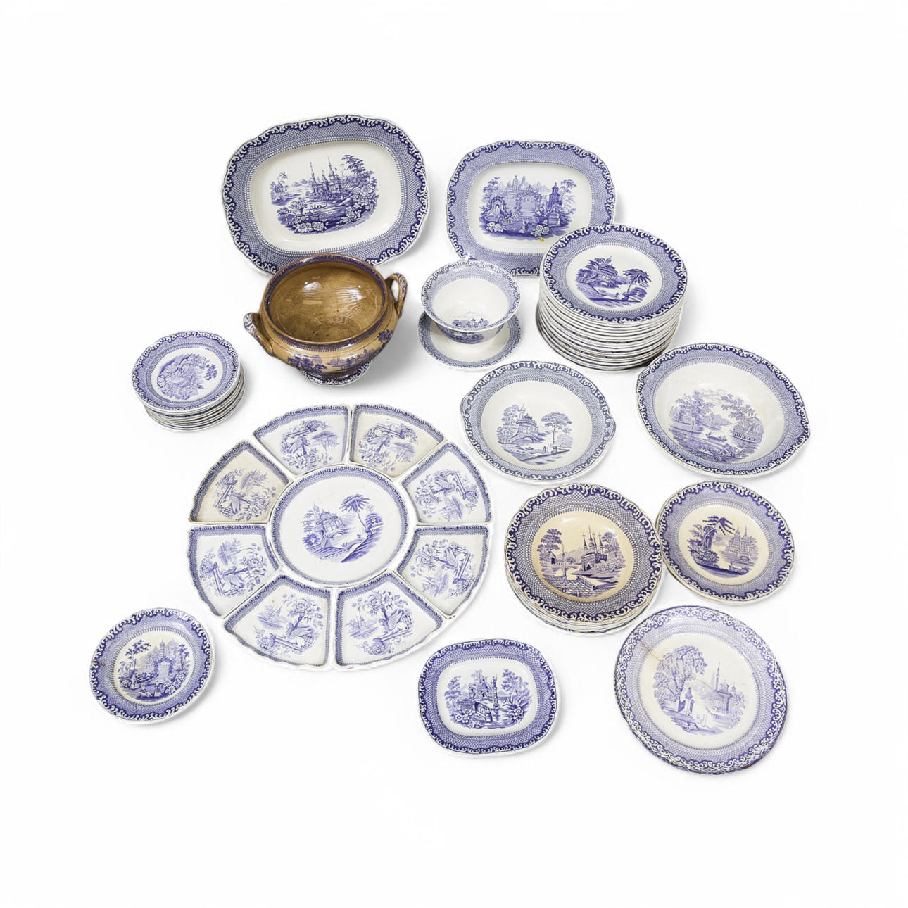 SPISESÆT, Rörstrand, Lilla blonder, 55 stk.