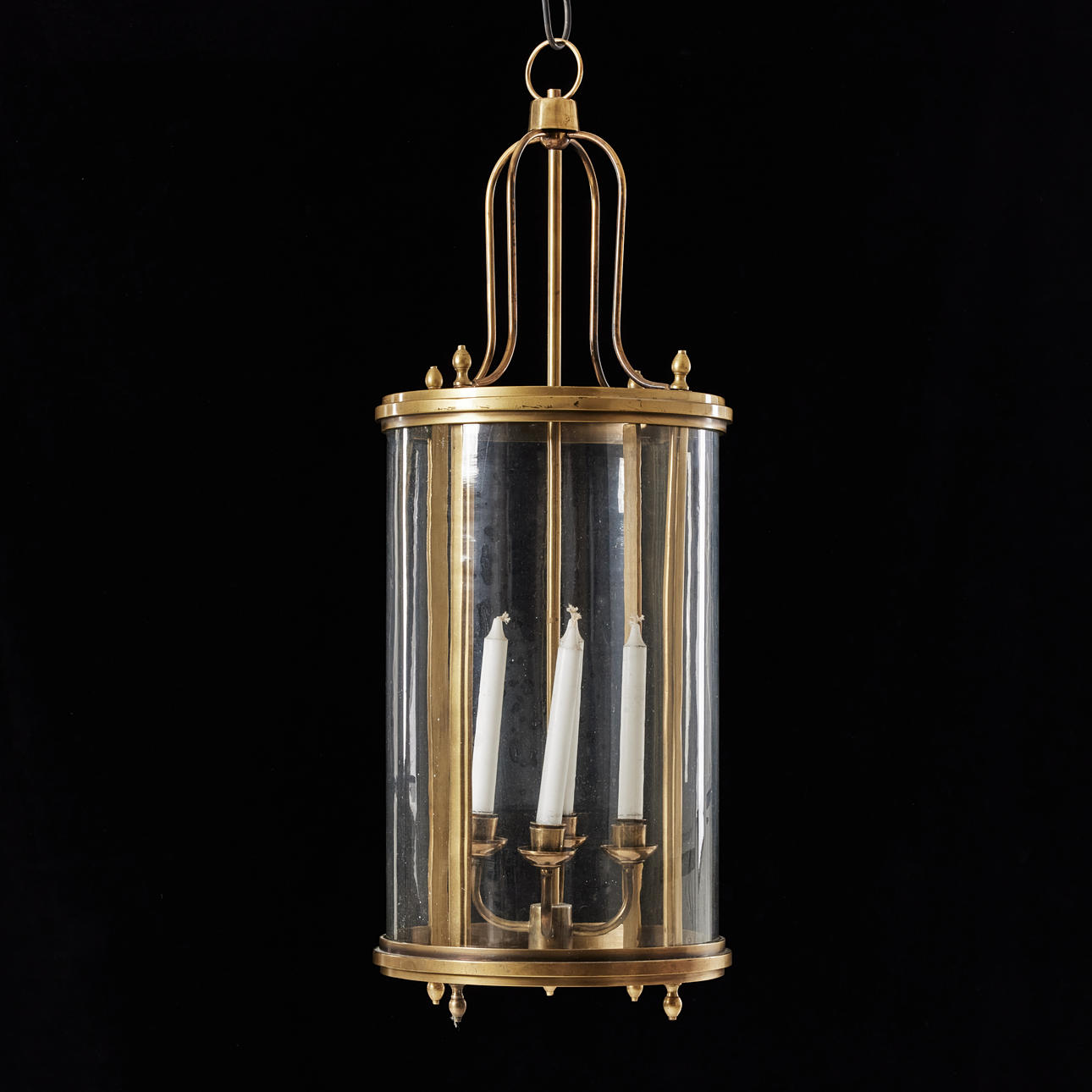 A hall lamp, later part of the 20th century, for four candles.