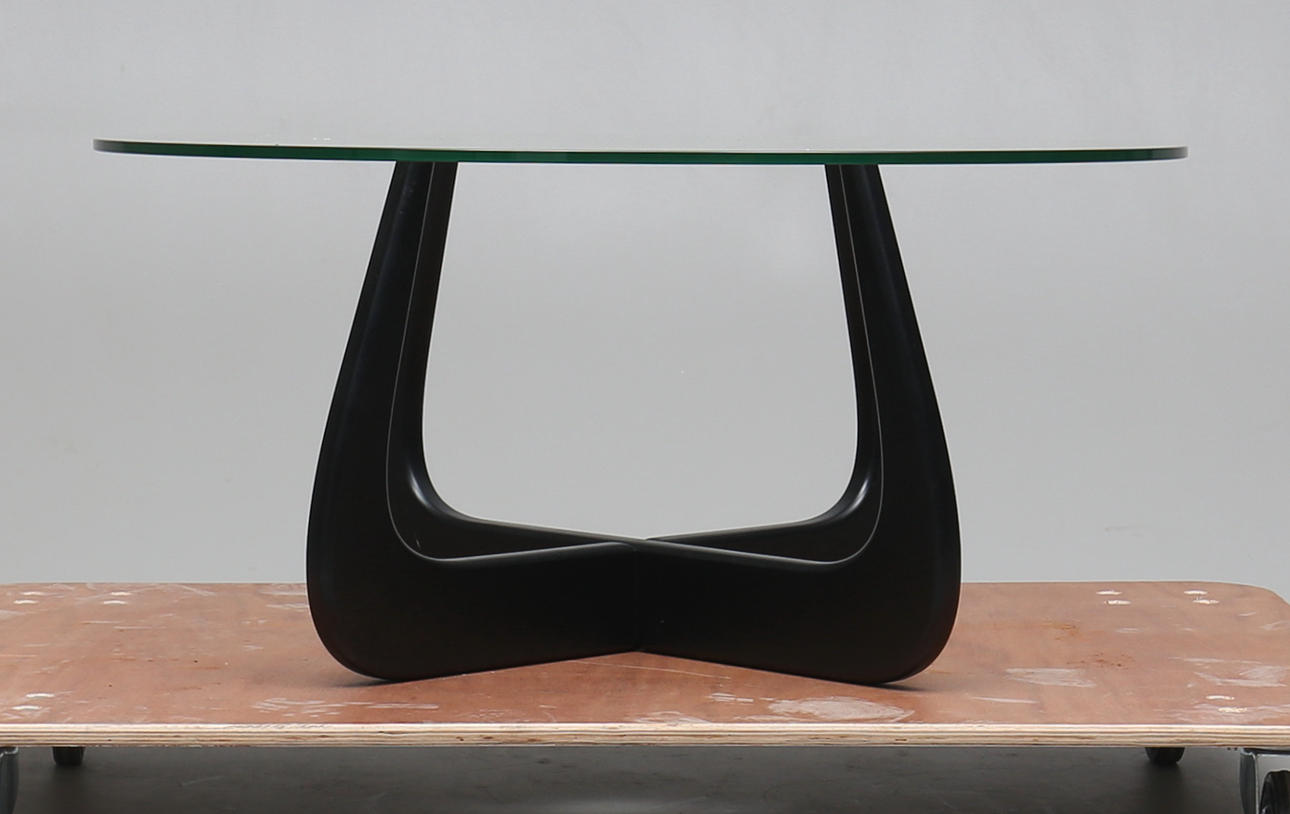 SOFFBORD, Tulip, Homeline, glas/svärtat trä, 2000-tal.