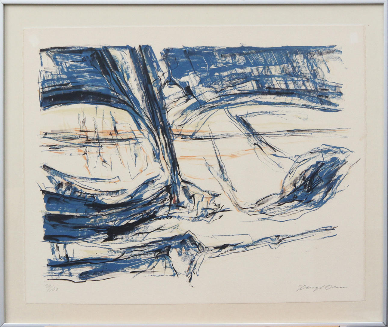 BENGT OLSON. LITO, signed.