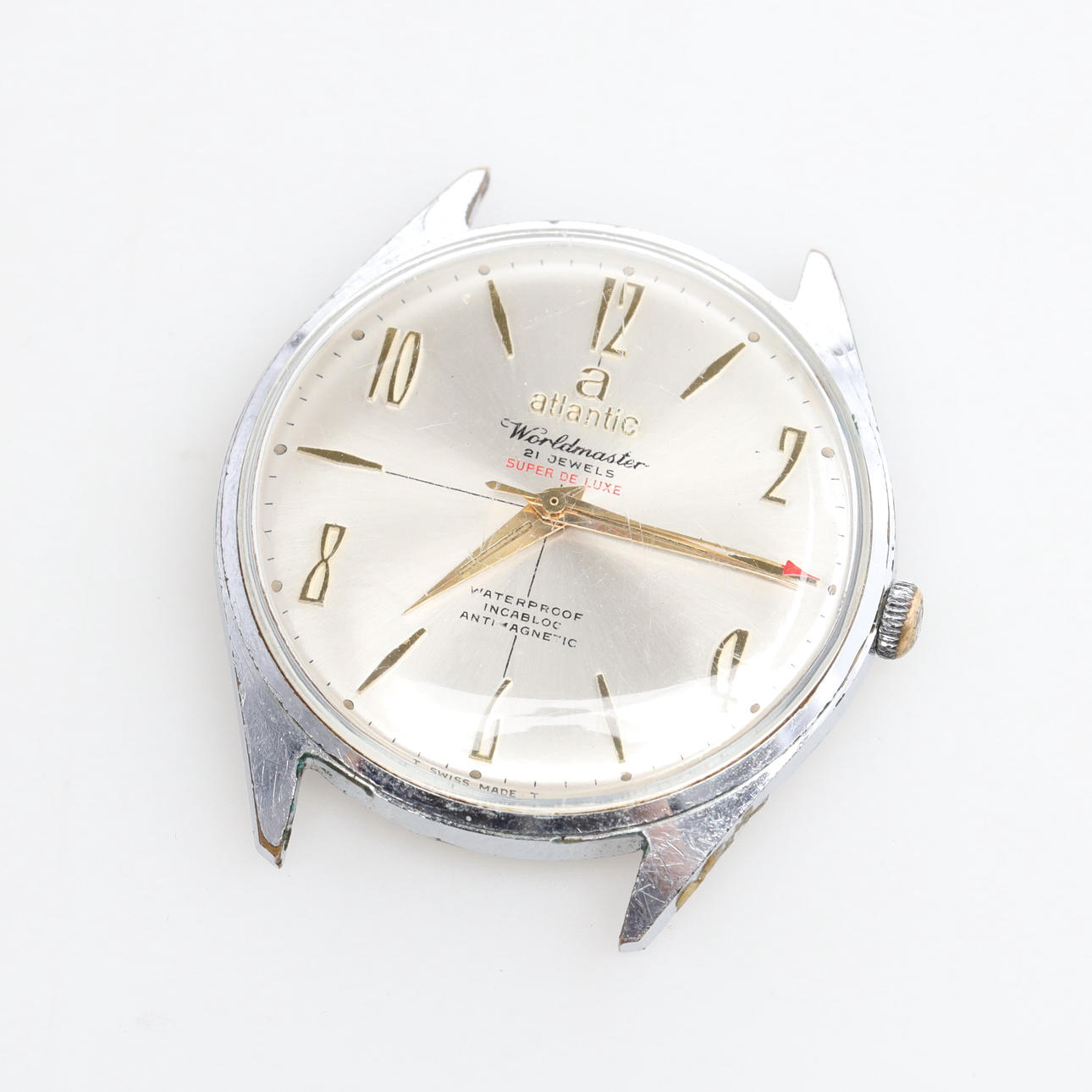 ARMBANDSUR Atlantic Worldmaster Super de Lux manuell.