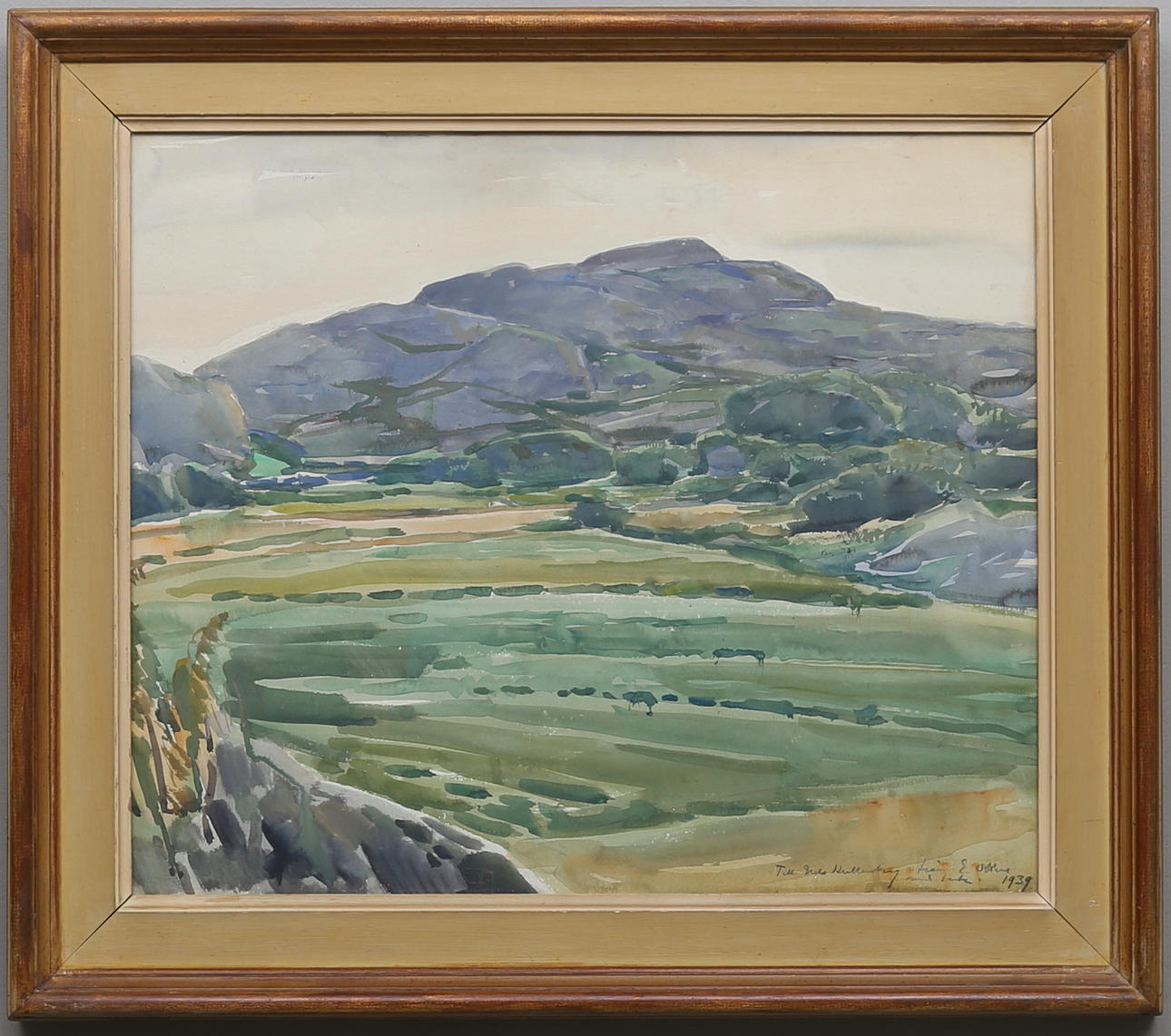 EDVIN OLLERS. Gouache, signerad och daterad 1939.