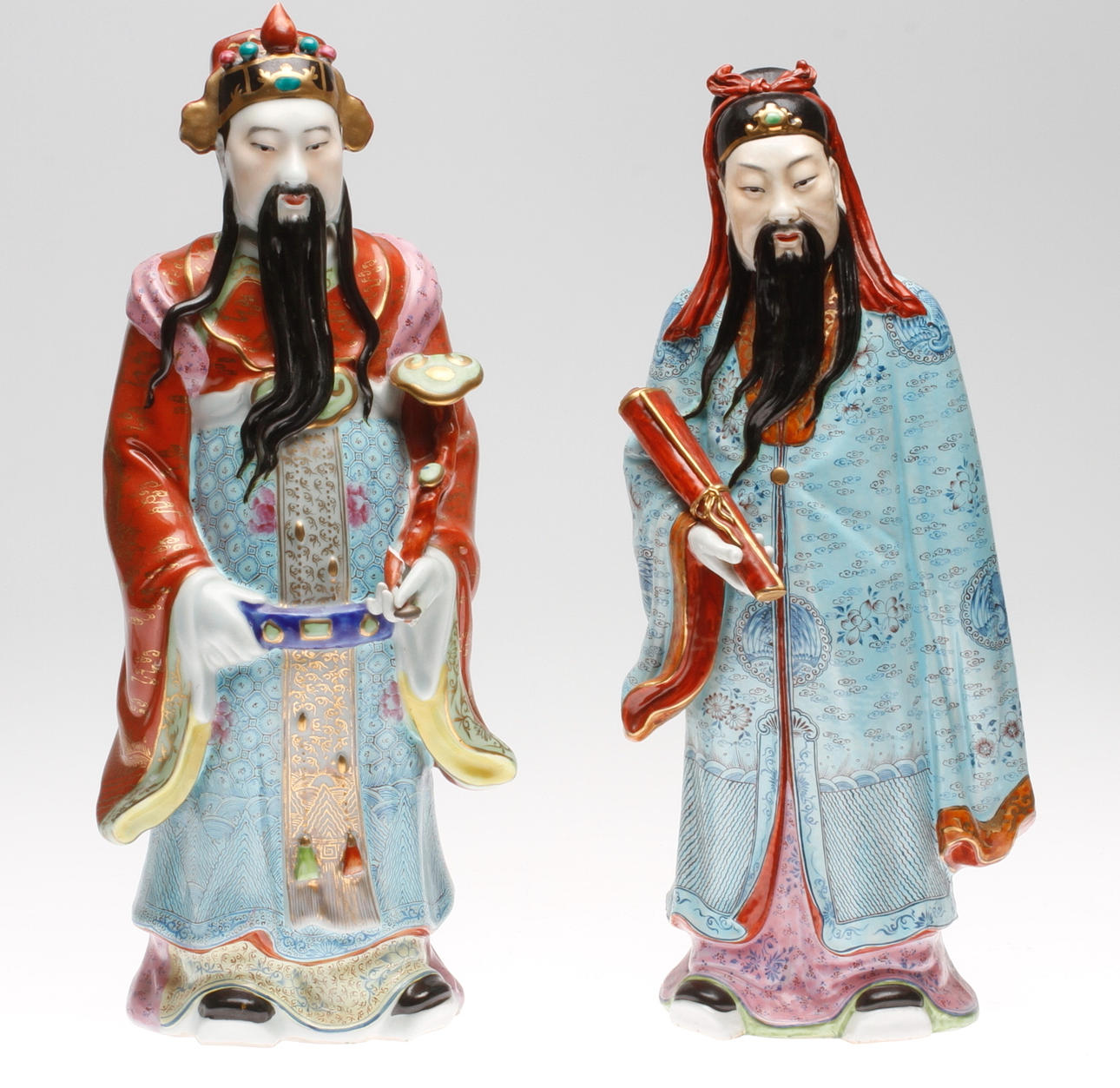 FIGURINER, 2 st, Kina, 1900/2000-tal.