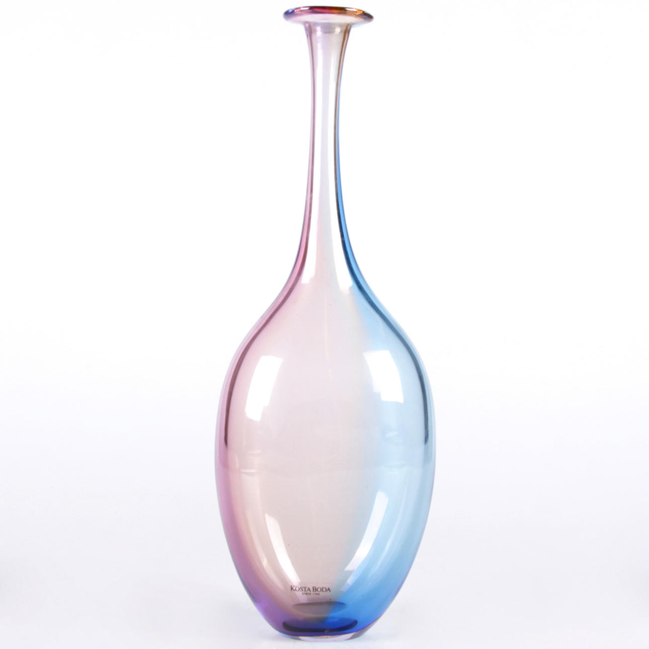 VAS, glas, Kjell Engman, Kosta Boda, signerad, 1900-tal.