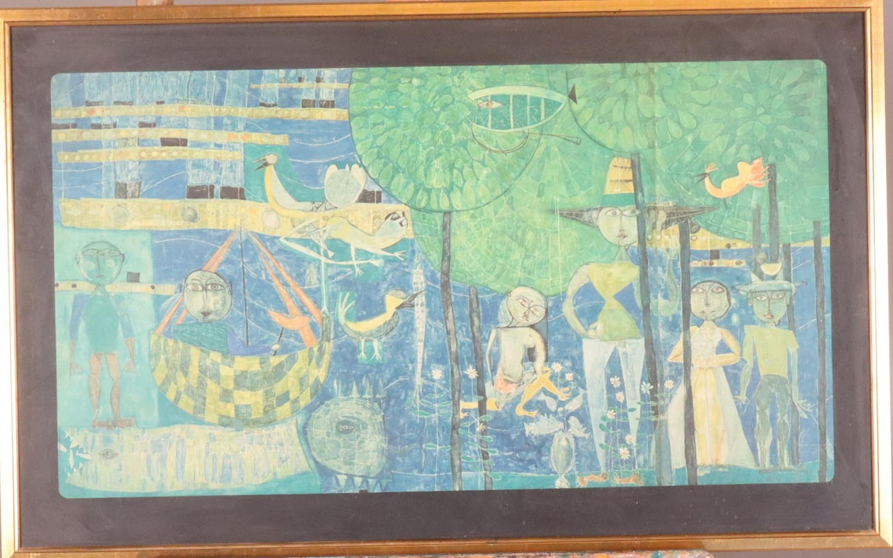 FRIEDENSREICH HUNDERTWASSER. LITHOGRAPHY.