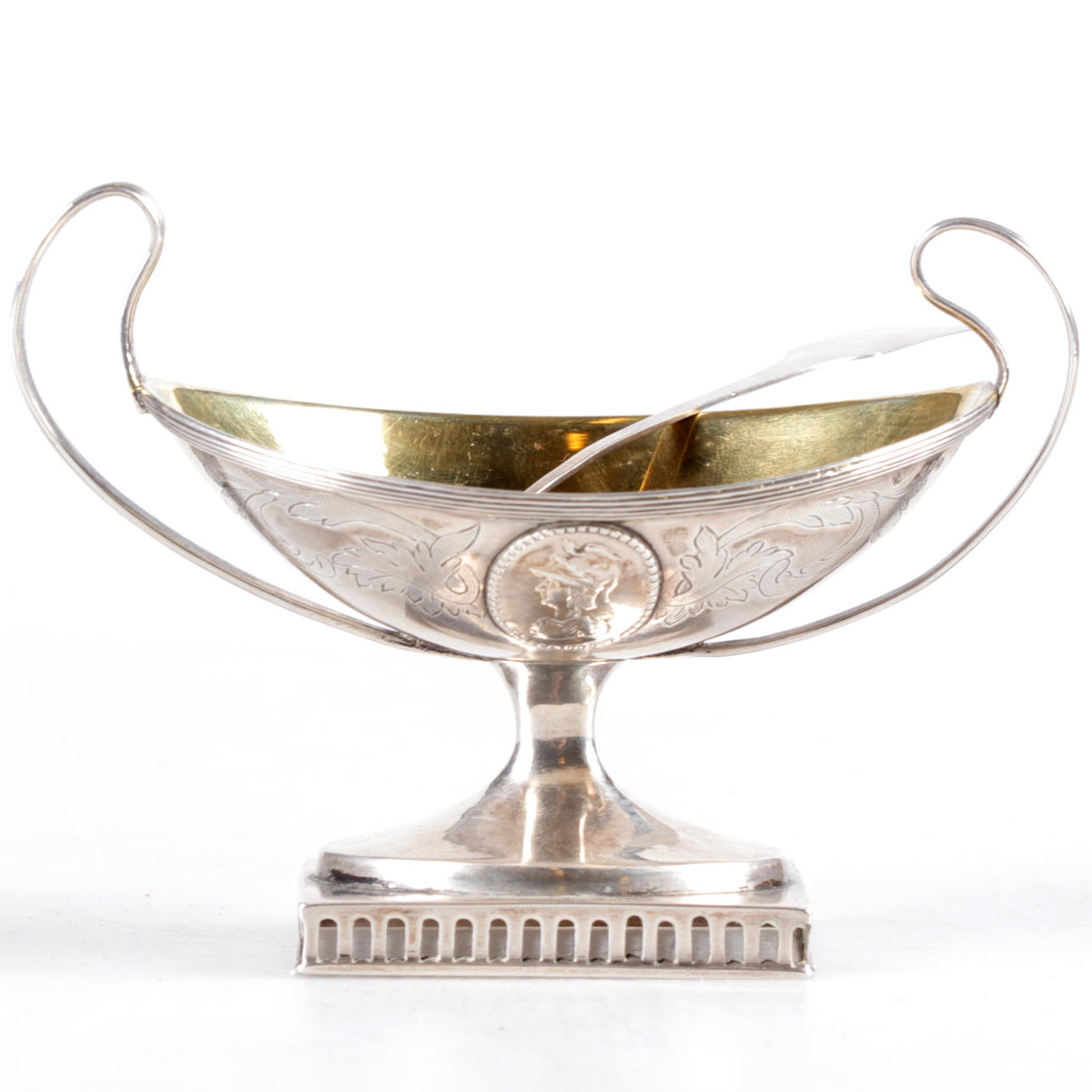 SALTKAR, silver, Pehr Zethelius, Stockholm, 1792.