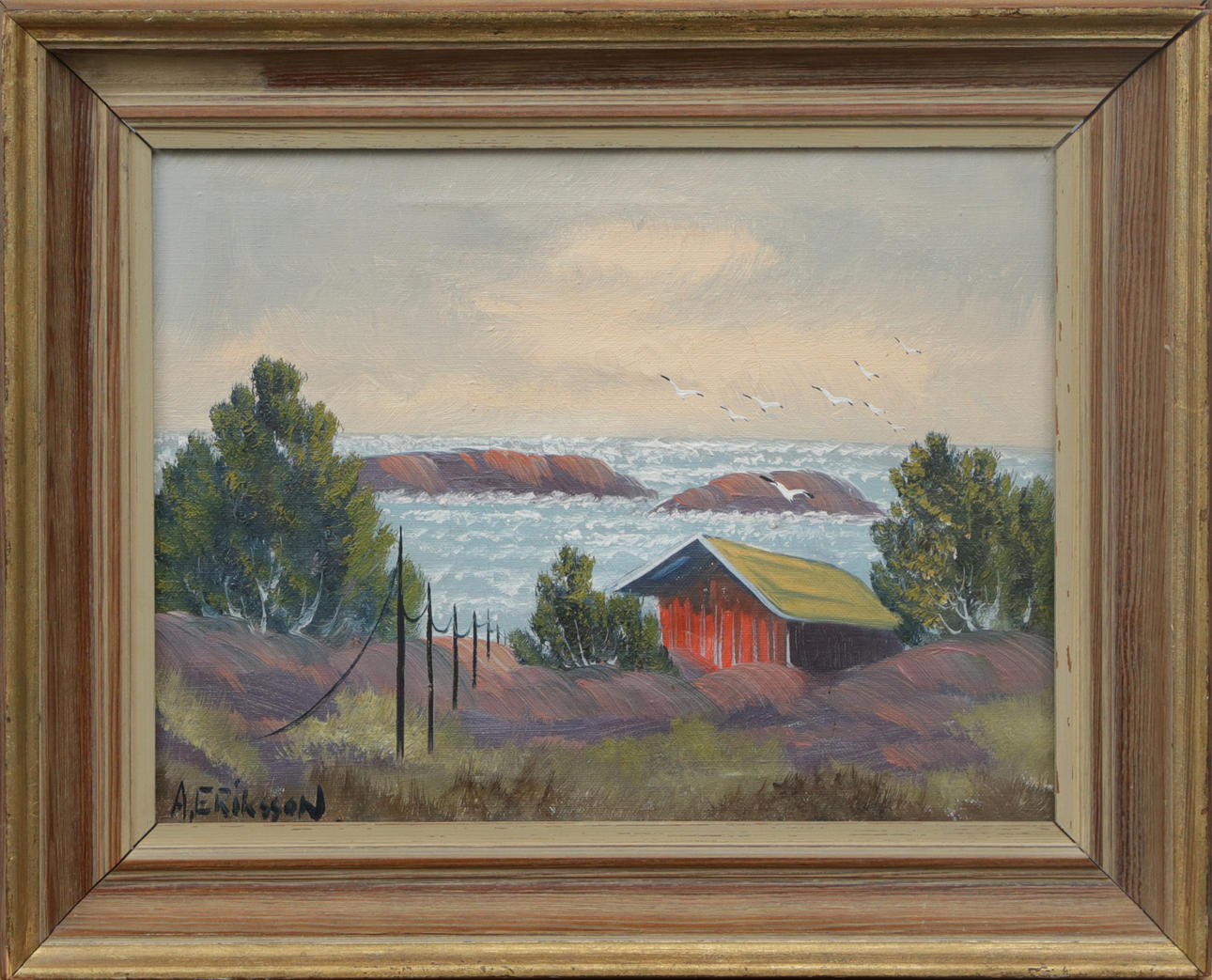 OIDENTIFIERAD KONSTNÄR. ÖL, auf Leinwand, signiert.