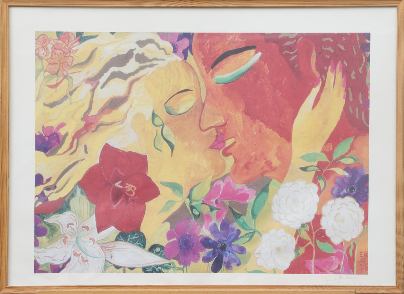 EVA GENBERG. PLAKATPRINT, signeret.