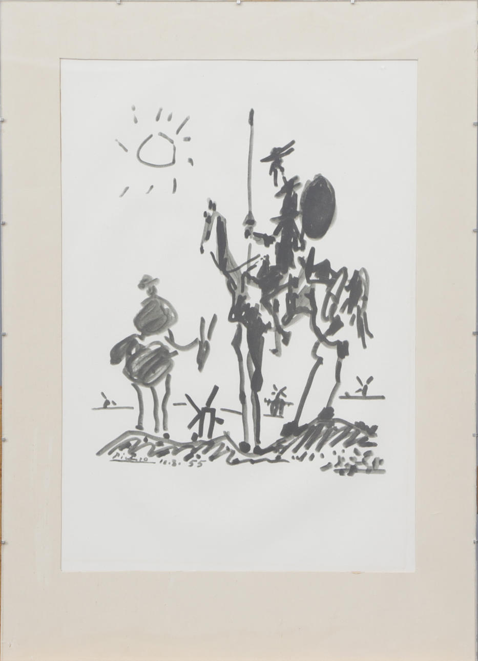 PABLO PICASSO. After. PRINT, with printed signature, likely 1950s.