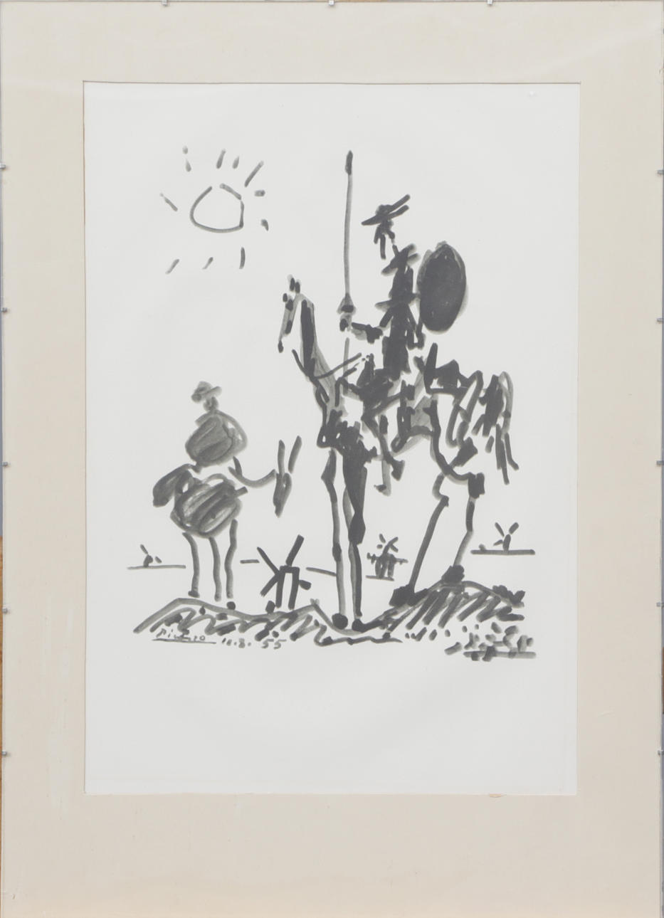 PABLO PICASSO. After. PRINT, with printed signature, likely 1950s.