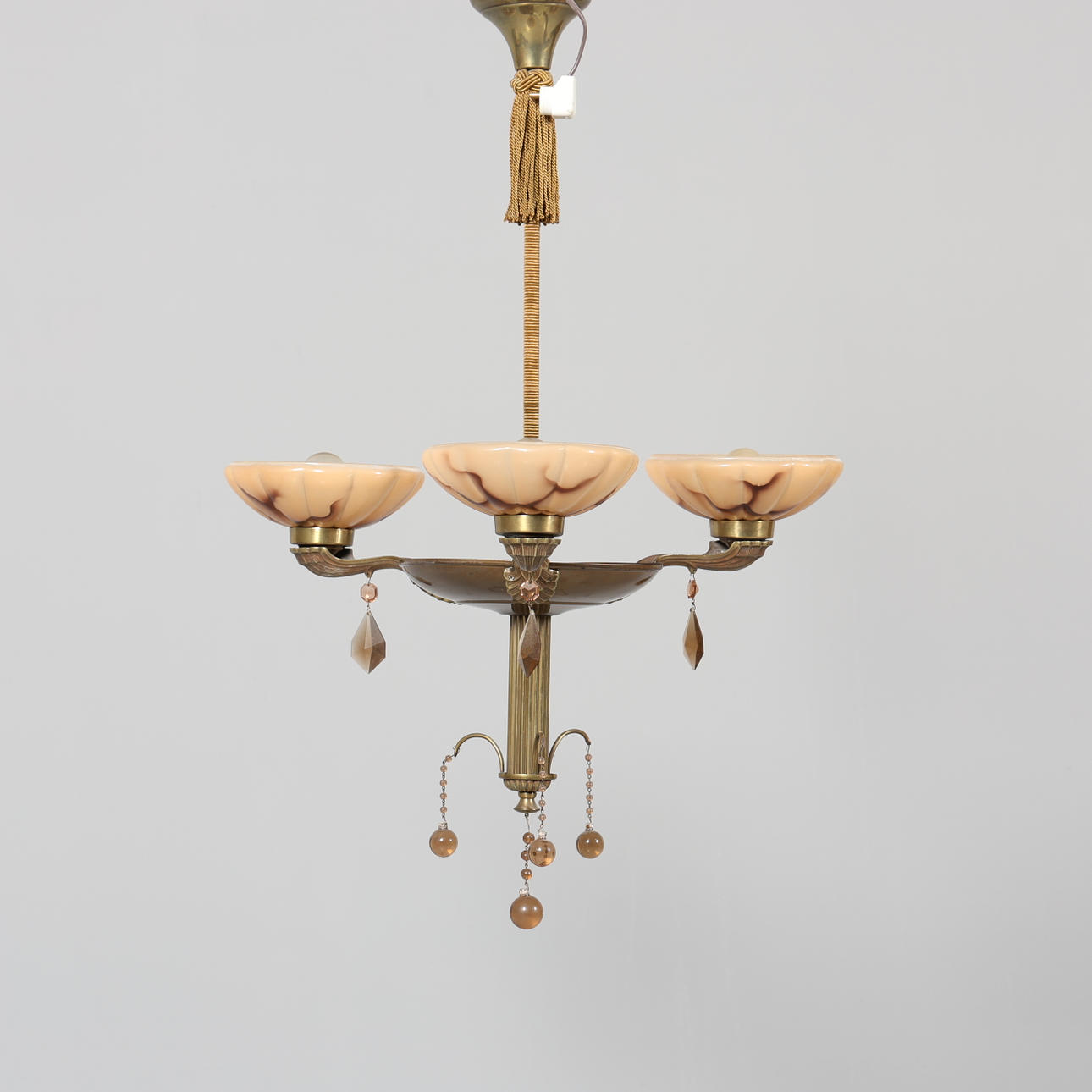 LÁMPARA DE TECHO, 3 brazos.