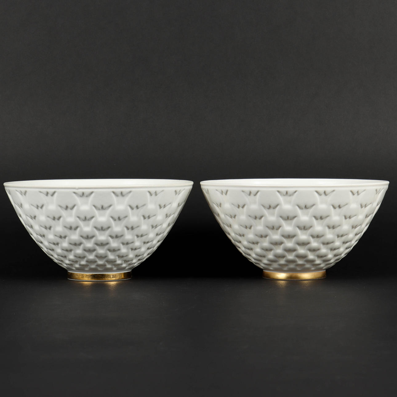 GUNNAR NYLUND. Kronskålar 2 stycken, Rörstrand.