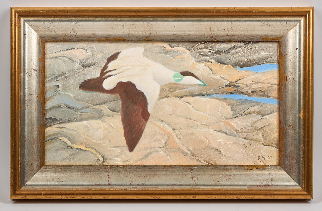 REIMA NURMIKKO (1951). Seabird, signed and dated -93, oil on canvas.