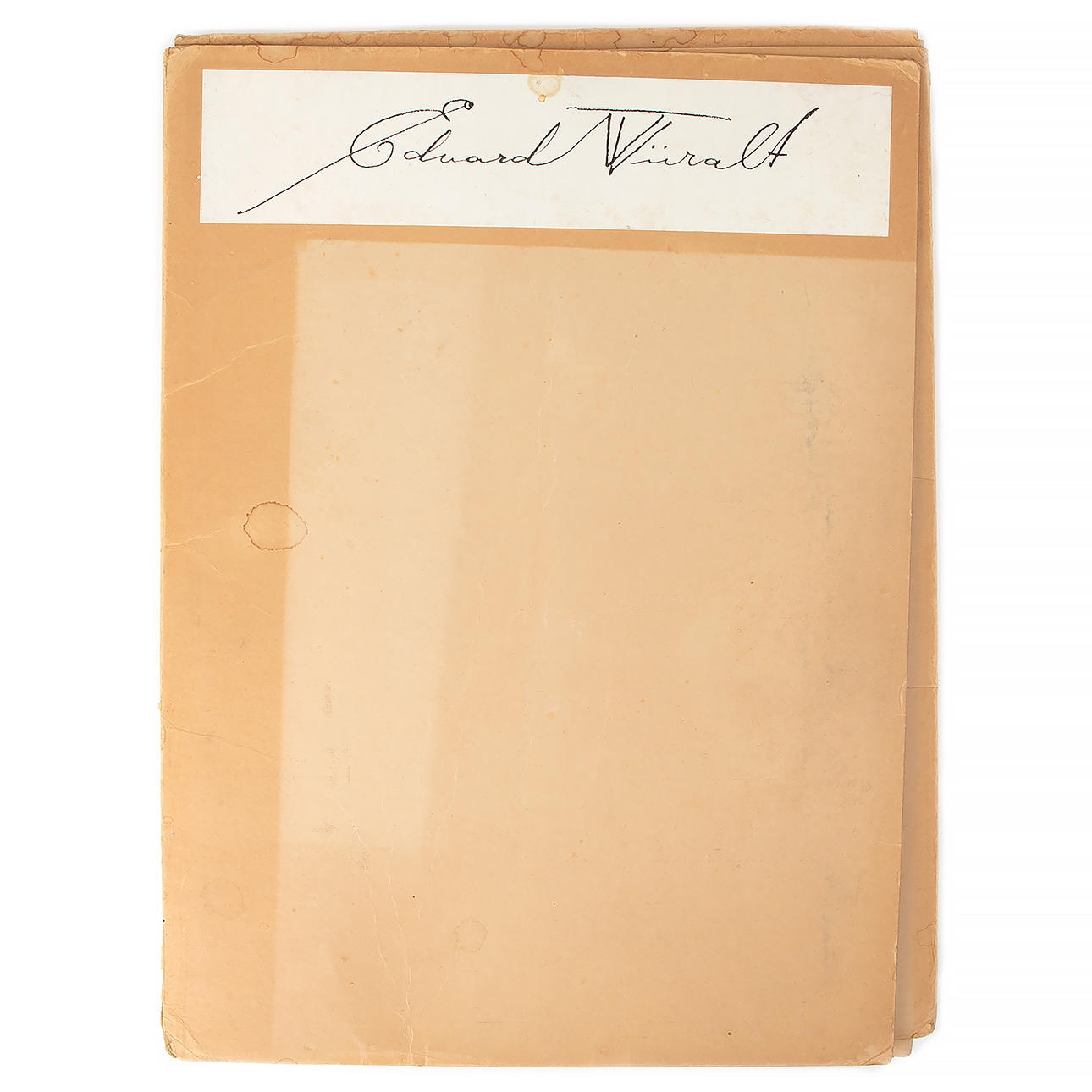 EDUARD WIIRALT. After, folder with 18 reproductions, “Eesti Kunst MCMLIV”, Published by Bergendahls Göteborg 1954.