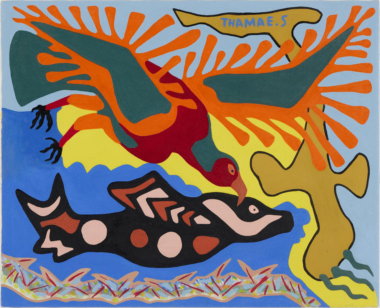 THAMAE SETSHOGO. “Fish Eagle Catching Fish”.