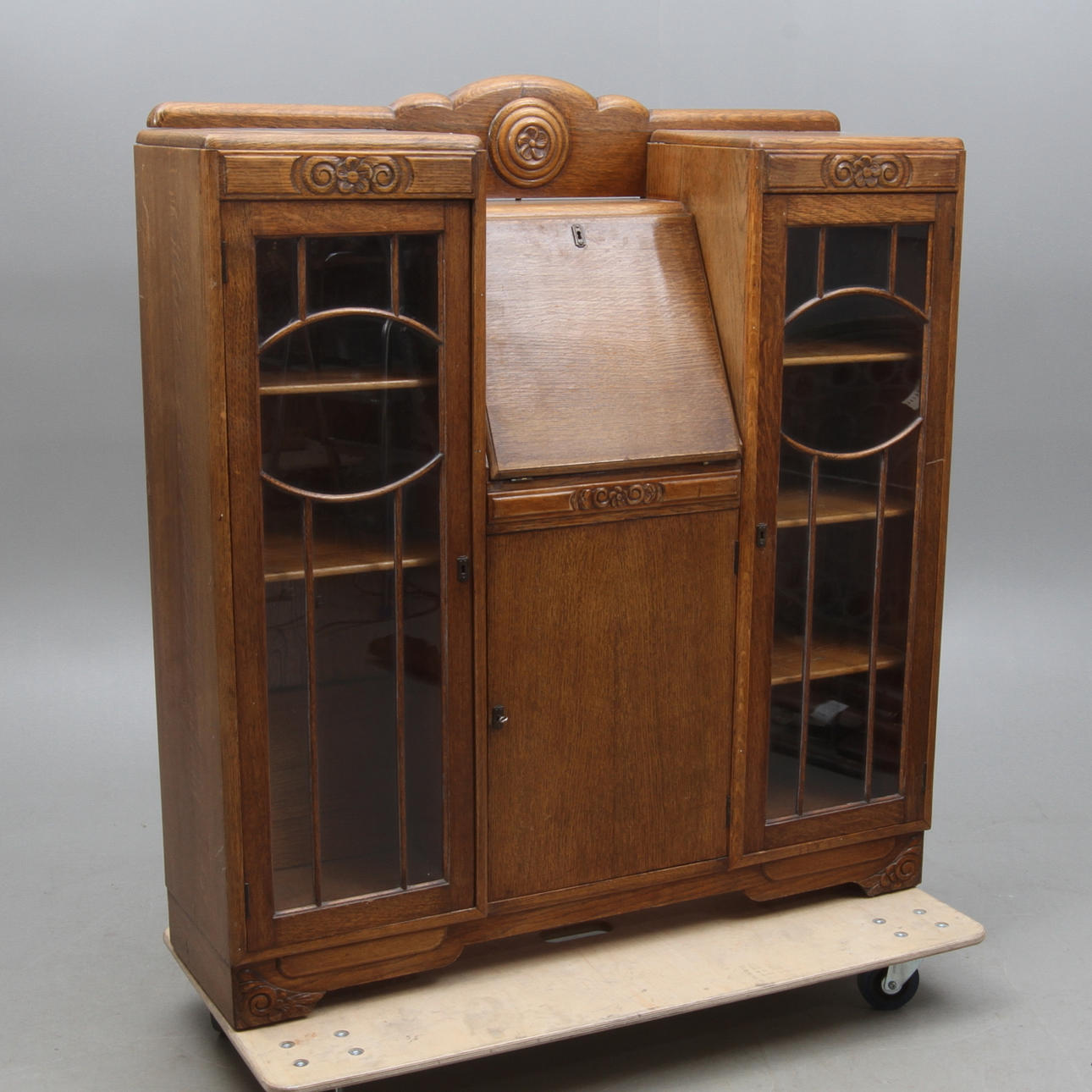 SKRIVMÖBEL, ek, 1900-tal.