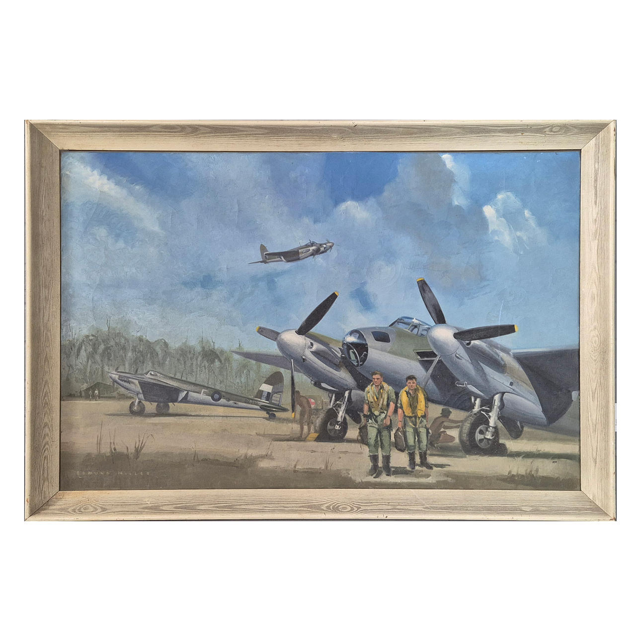 EDMOND MILLER (B.1929). 'RAF Mosquitos, Burma'.