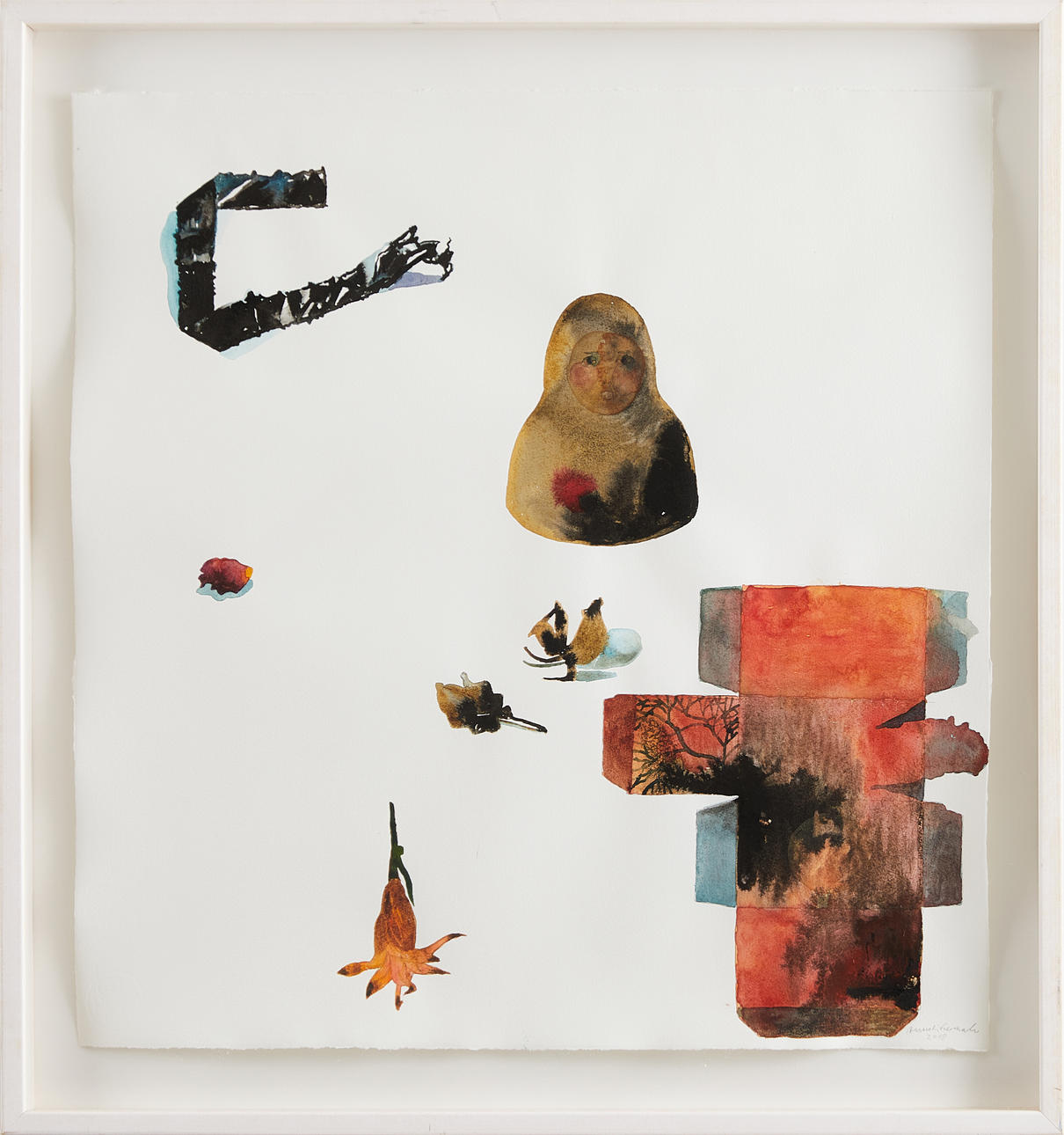 ANNELI FURMARK. Muñeca rusa y caja de té.