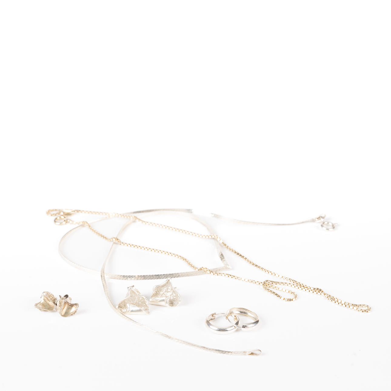 LOT JEWELLERY, 5 Stück, Silber.