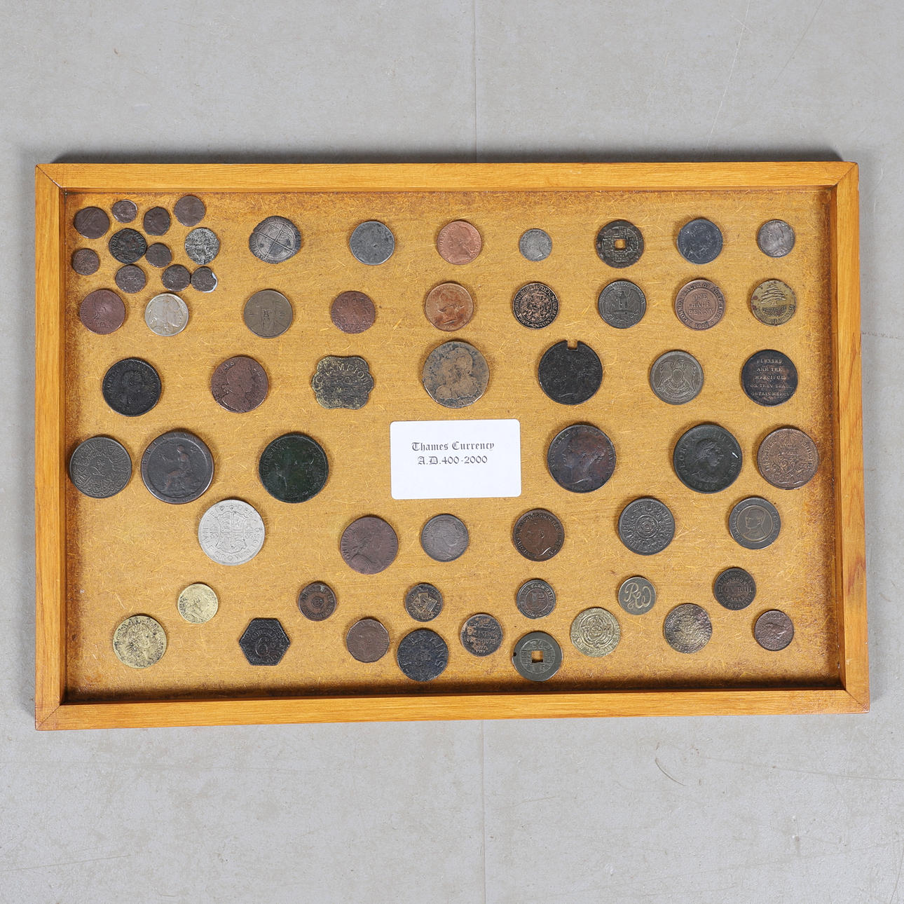 A COLLECTION OF COINS FROM THE RIVER THAMES, MEDIEVAL AND LATER. Coins ...