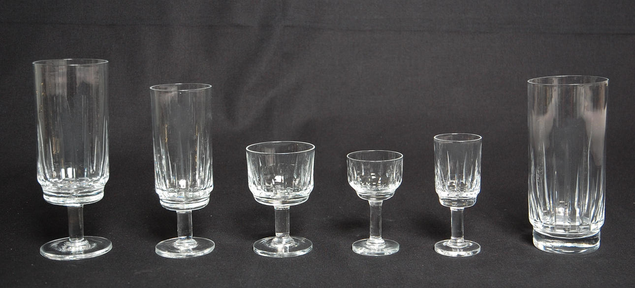 GLASSERVIS, 68 delar, Kosta, 1960-tal.