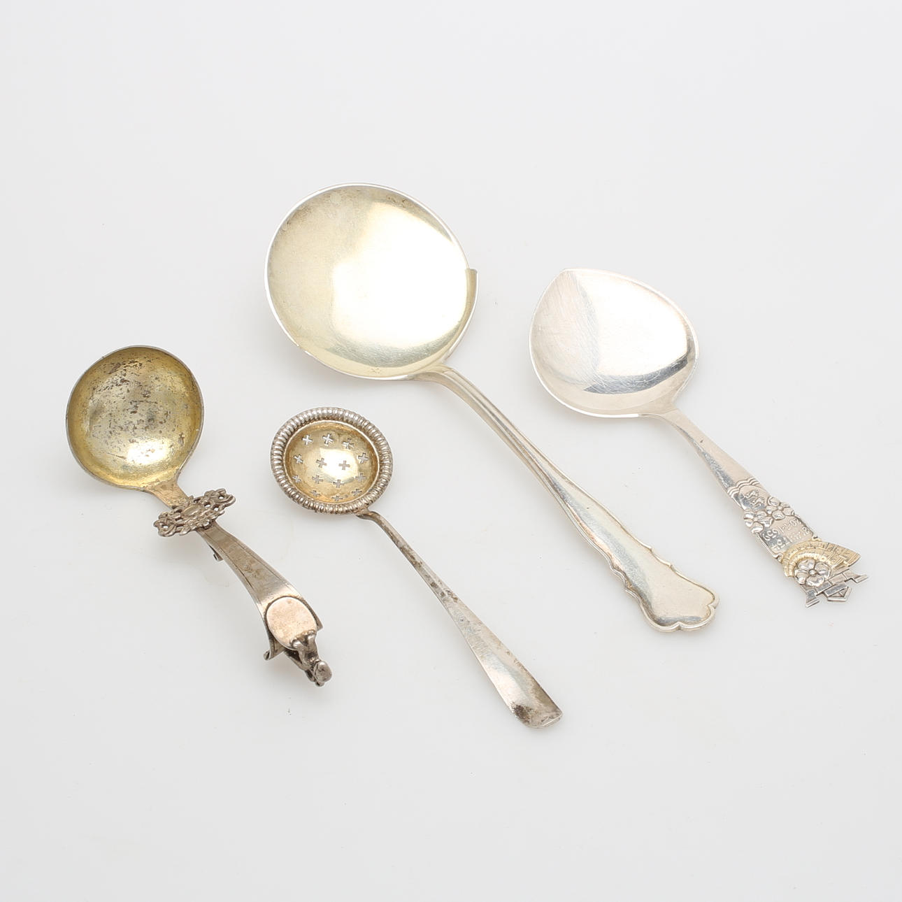 SILVER, 4 delar, Heimburger, COHR med mera, vikt 154 gram.