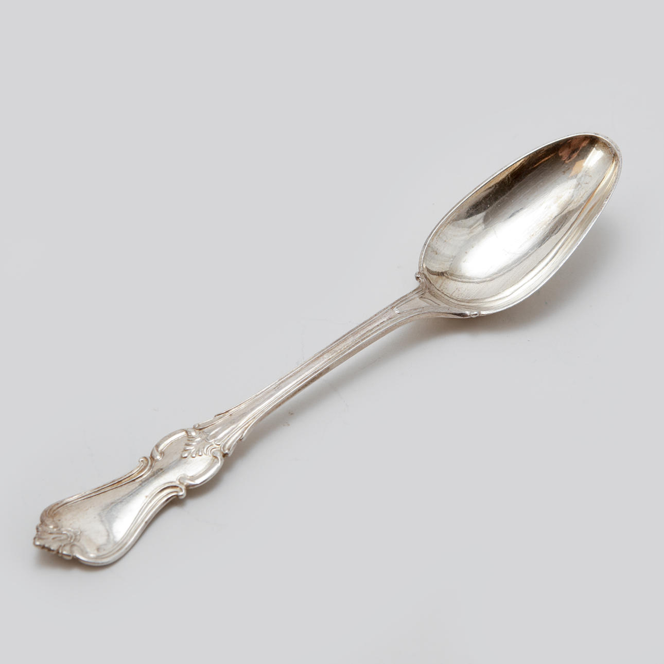 PETTER WIGREN. A silver dining spoon, Malmö, 1866. Weight about 68 grams.