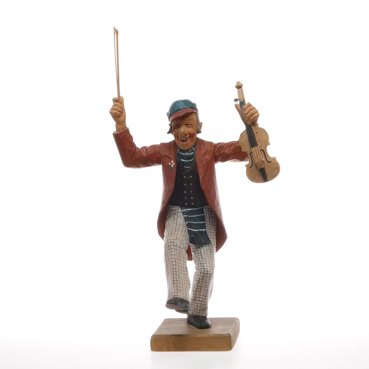 FIGURIN, träskuren, daterad 1949.