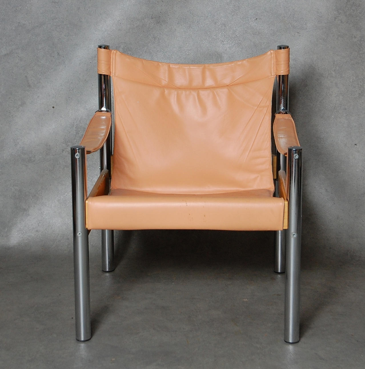 SAFARISTOL, skinn, canvas, Johanson Design Markaryd.