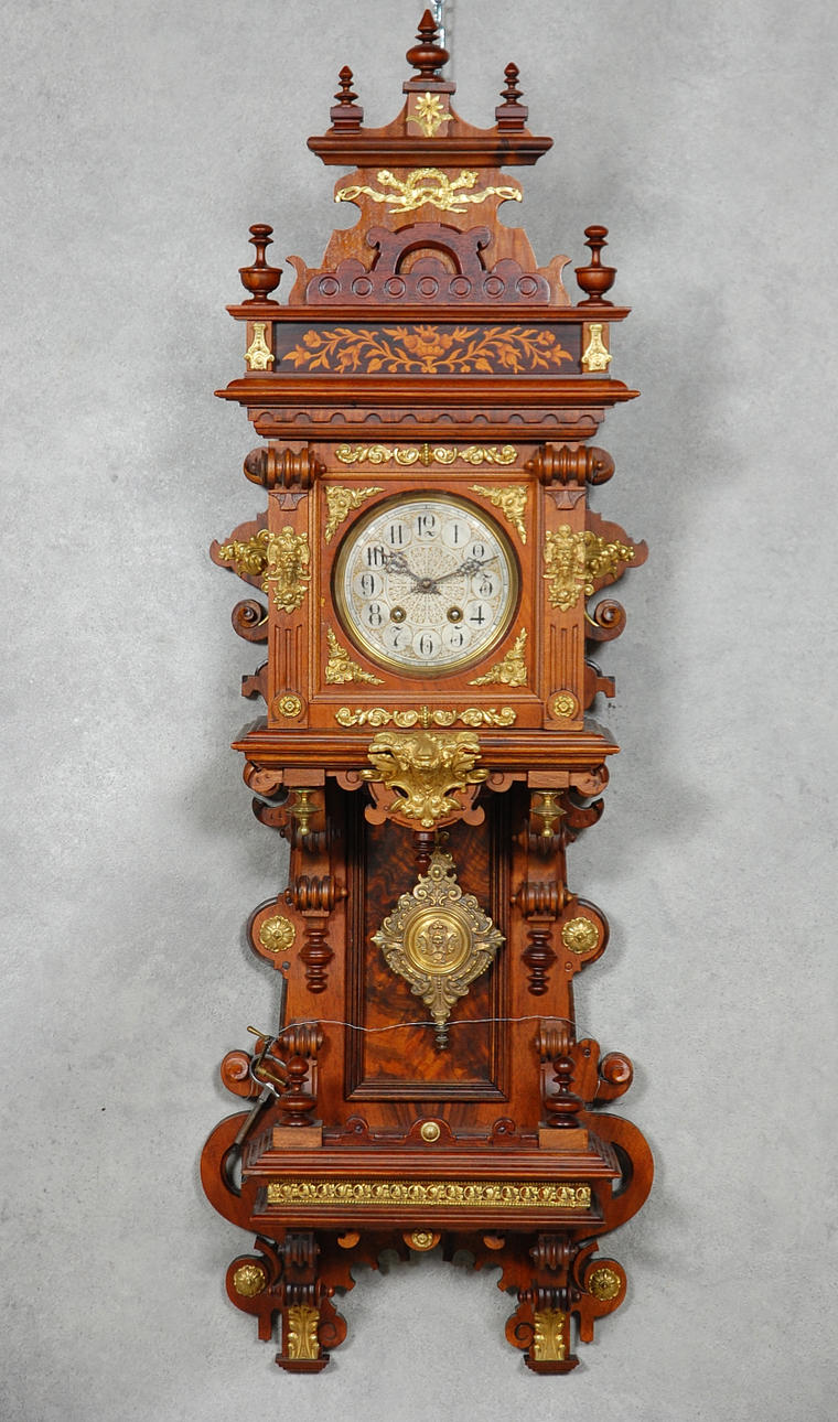 PENDELUR, nyrenässans, Lenzkirch daterat 31 okt 1880.