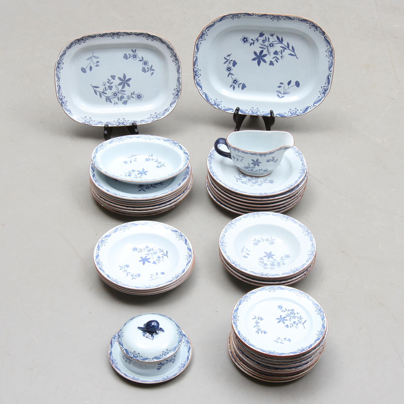 SERVISDELAR, 43 delar, porslin, "Ostindia", Rörstrand.