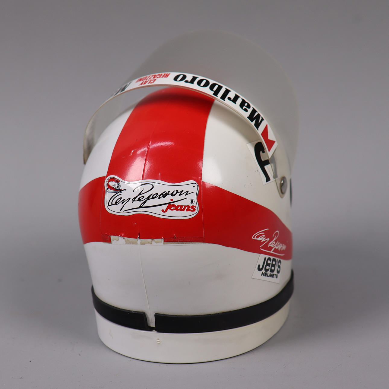 TAG HEUER, table clock, Cavallino miniature helmet, Clay Regazzoni