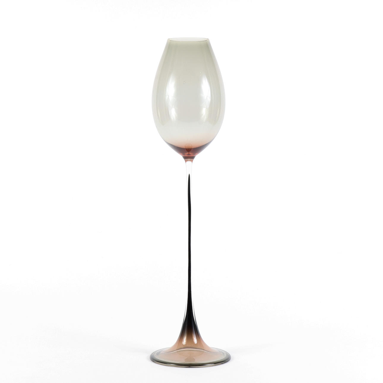 NILS LANDBERG. Tulpanglas, underfångsglas, Orrefors, 1957.