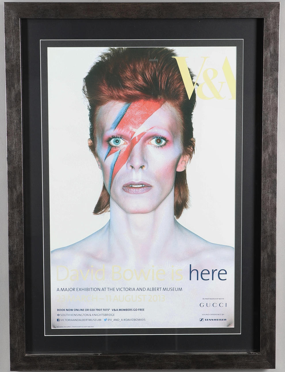 DAVID BOWIE - VICTORIA & ALBERT EXHIBITION POSTER.