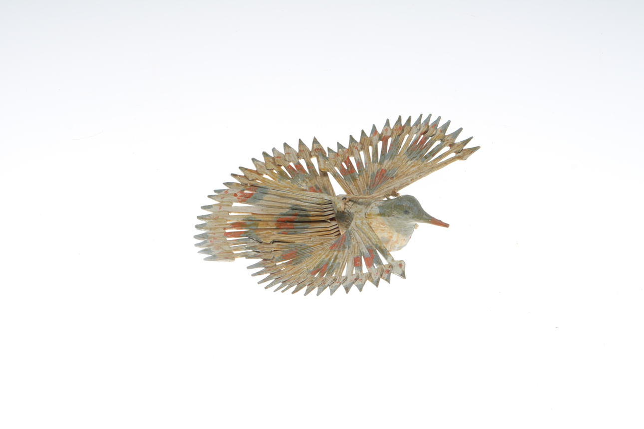 FÅGEL, trä, allmoge.