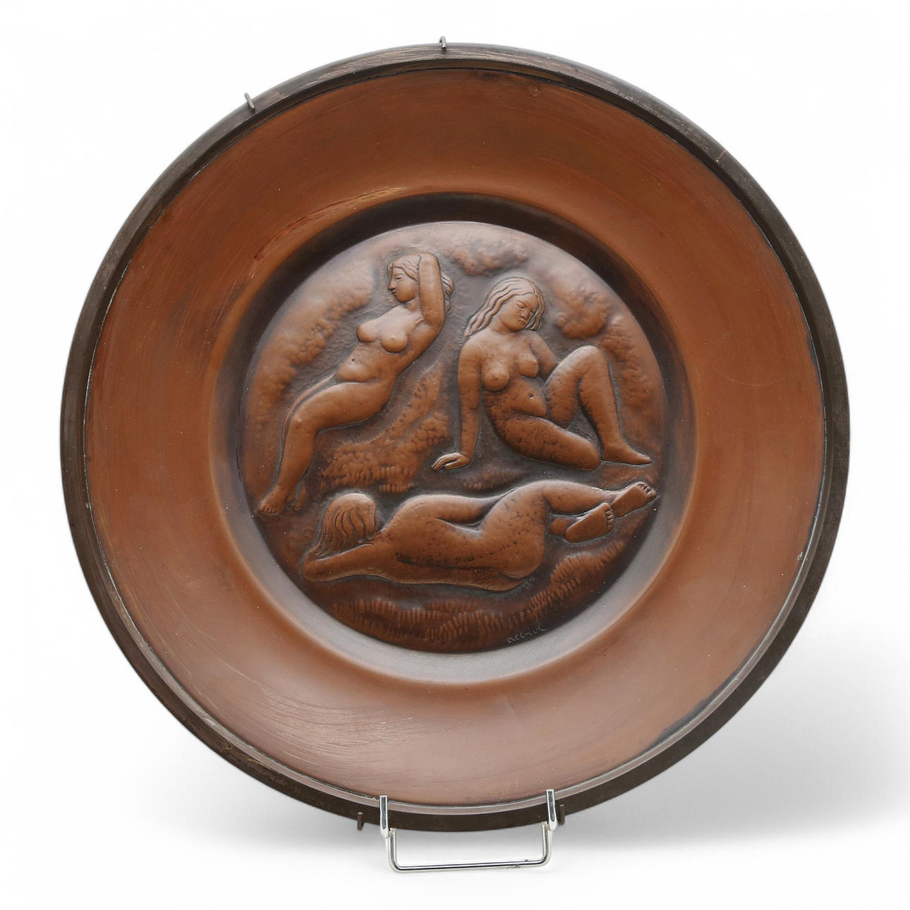 JOSEP ALBIOL. Tre nakna unga kvinnor.