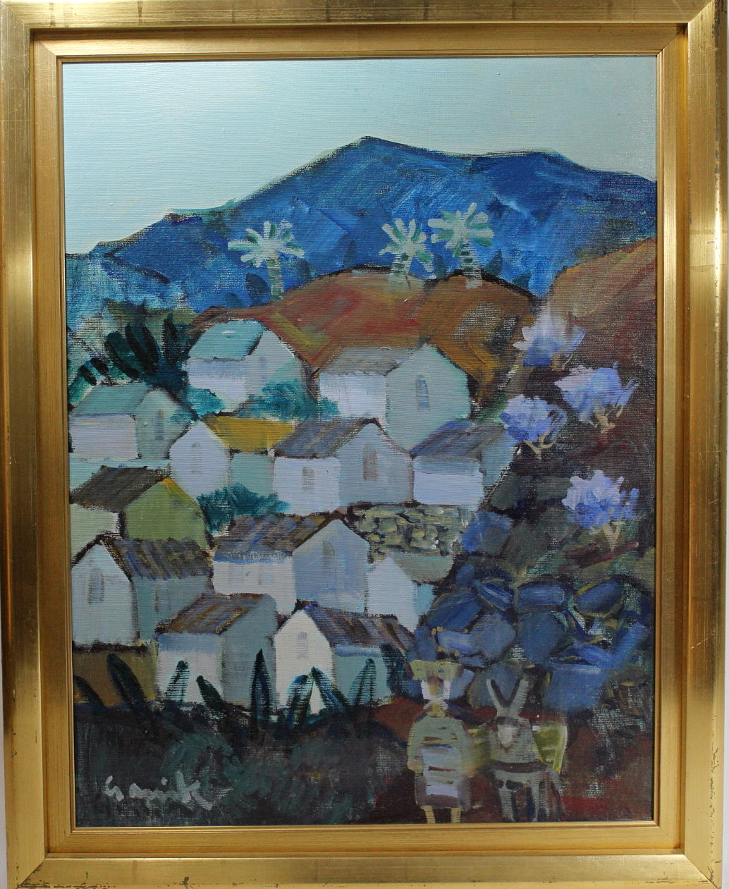 TAGE GAVIK. olja på duk, " Andalusien Spanien " signerad T Gavik.