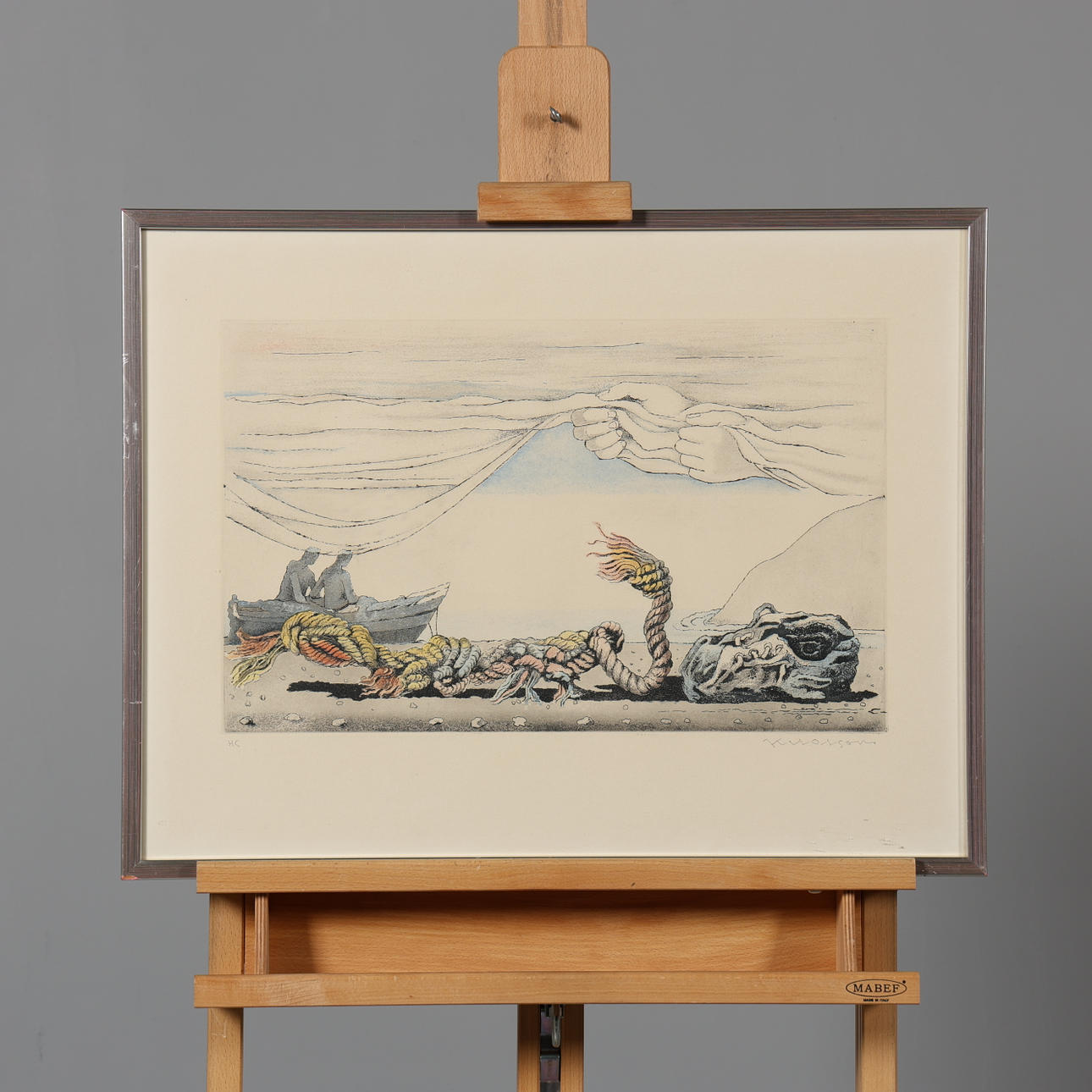 AXEL OLSON. LITHOGRAFIE, HC, signiert.