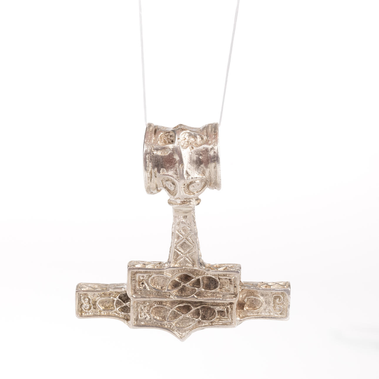 PENDANT, silver, Thor's hammer.