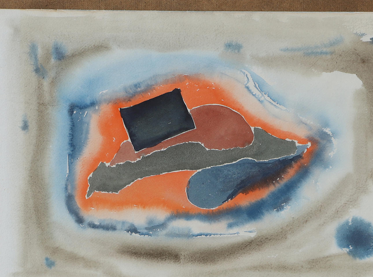 JOACHIM TODE. Composition, watercolour, signed.